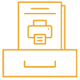 Archivierung_Drucklisten_orange_40x40